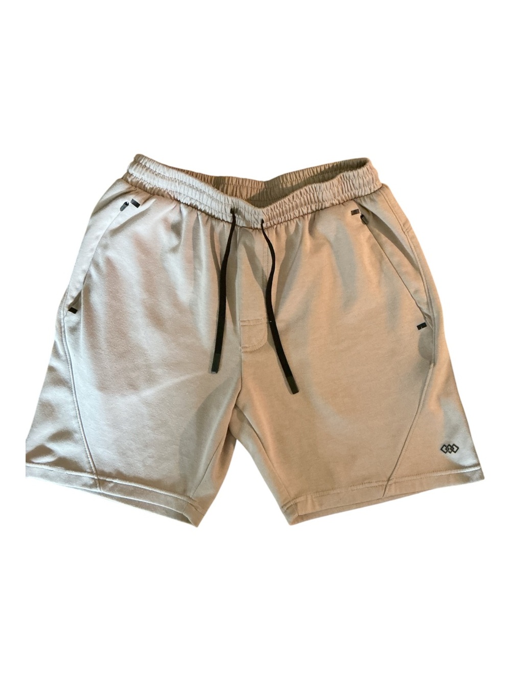 Men's Athletic Drawstring Shorts - Cream